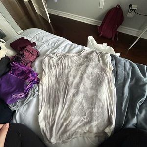 AE Ribbed top Purple/White Tye-dye